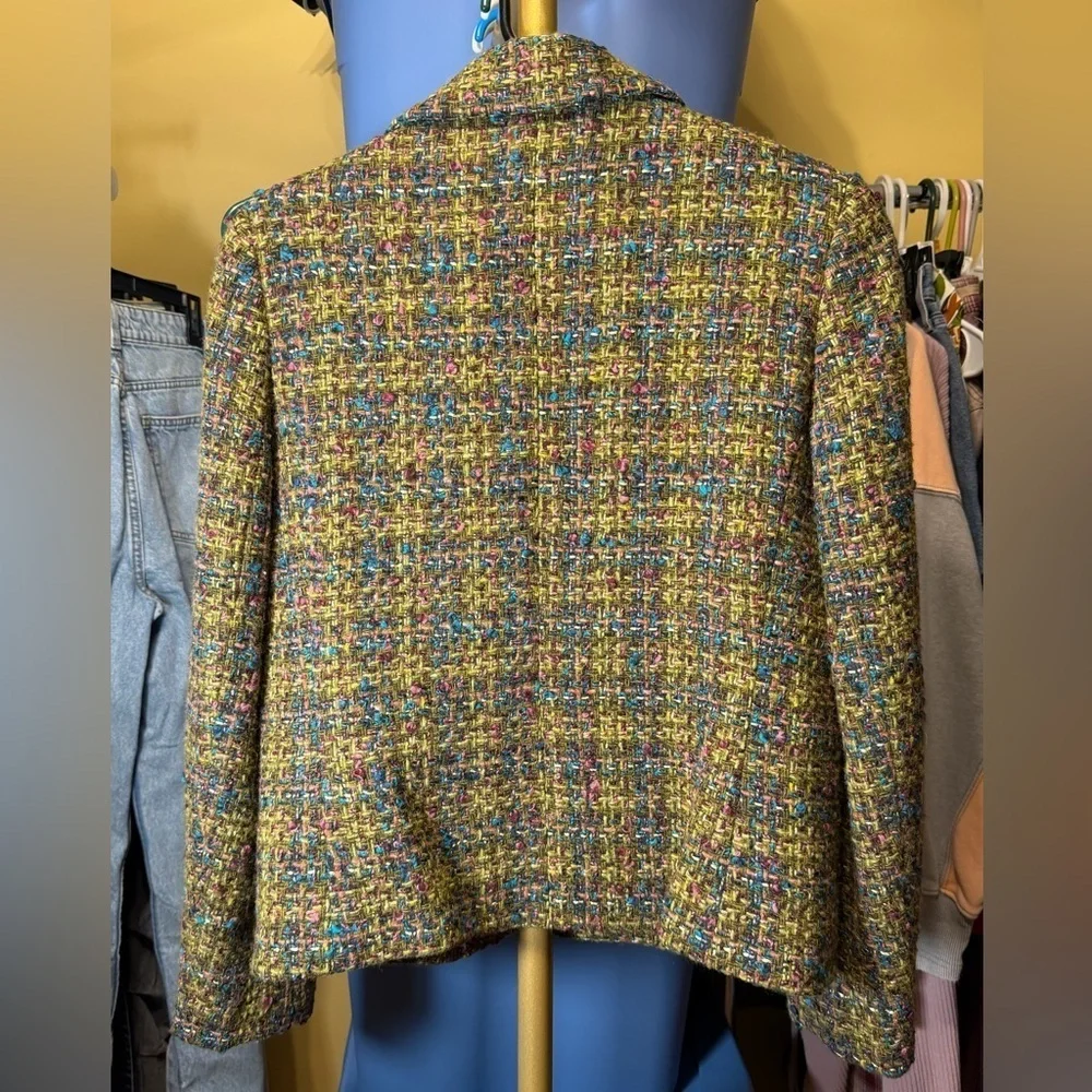 Jones New York Signature Multicolor Tweed Jacket #0067